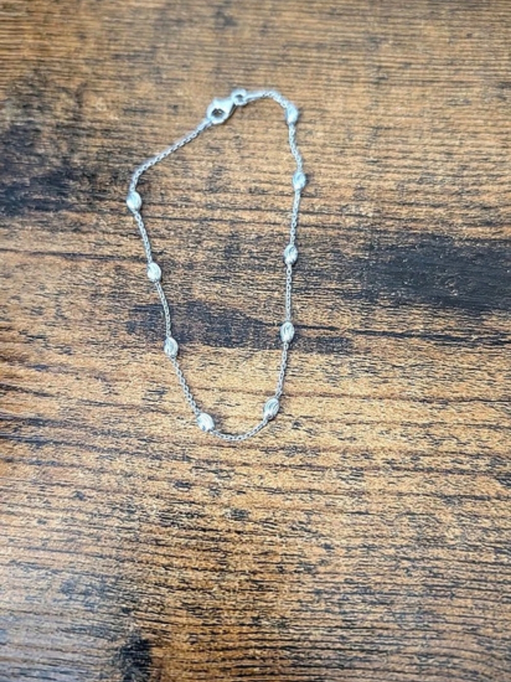 Silver 925 Beaded Chain Necklace